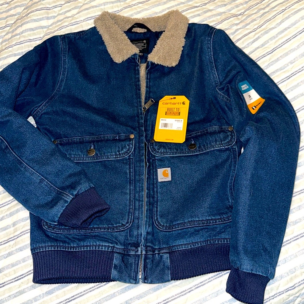 Carhartt Women’s Sherpa lined denim jacket